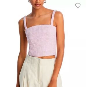 Pink Tweed Women's Crop Top